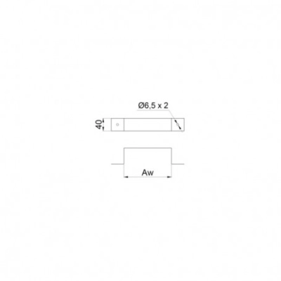 Obejma mocująca wentylacyjna 200x50